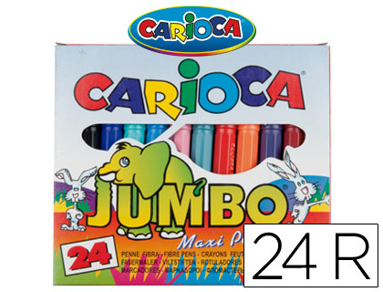 24 rotuladores Carioca Jumbo